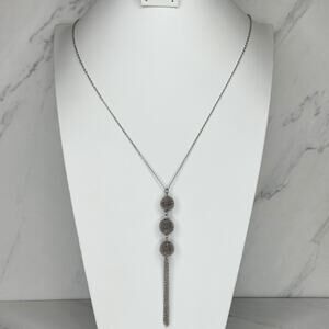 Chico's Textured Ball Tassel Pendant Necklace 29.75-32.75in ✨